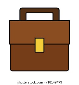 Business briefcase isolated
