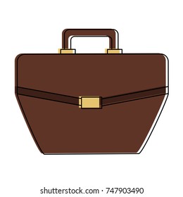 Business briefcase isolated