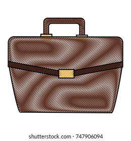 Business briefcase isolated