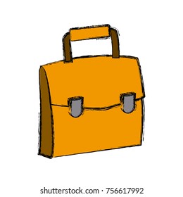 Business briefcase isolated