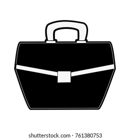 Business briefcase isolated