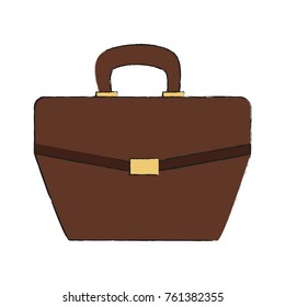 Business briefcase isolated