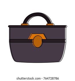 Business briefcase isolated