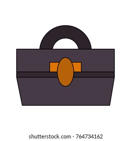 Business briefcase isolated