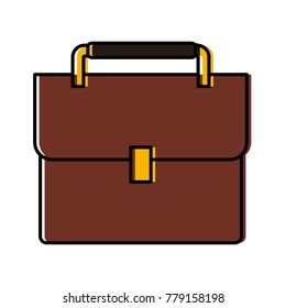 Business briefcase isolated