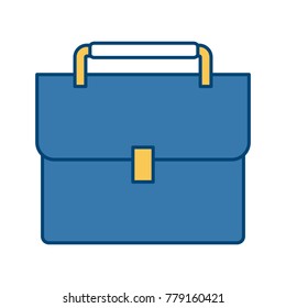 Business briefcase isolated