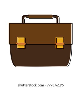 Business briefcase isolated