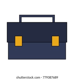 Business briefcase isolated