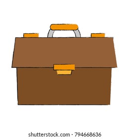 Business briefcase isolated