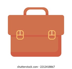 business briefcase isolated flat icon