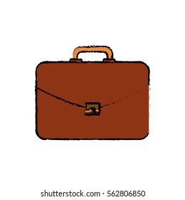 Business briefcase isolated icon vector illustration graphic design