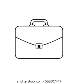 Business briefcase isolated icon vector illustration graphic design