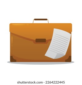 business briefcase isolated vector illustration