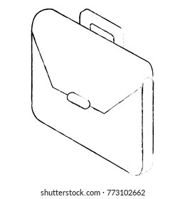business briefcase isometric accessory object