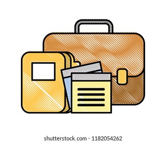 business briefcase office folder files