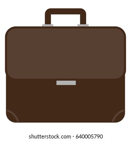 Business briefcase on white background. Vector illustration