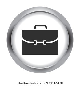 Business briefcase simple icon on colorful background