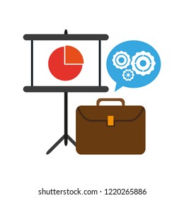 Business briefcase symbol