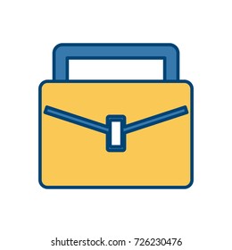 Business briefcase symbol