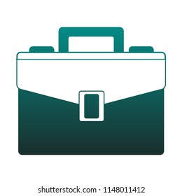 Business briefcase symbol blue lines
