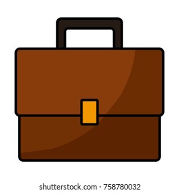 Business briefcase symbol icon vector illustration graphic design