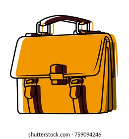 Business briefcase symbol icon vector illustration graphic design