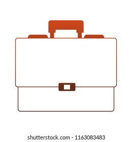 Business briefcase symbol red lines