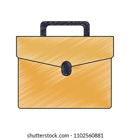 Business briefcase symbol scribble