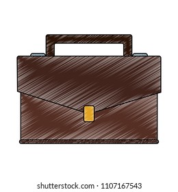 Business briefcase symbol scribble