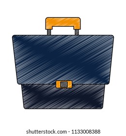 Business briefcase symbol scribble