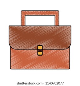 Business briefcase symbol scribble