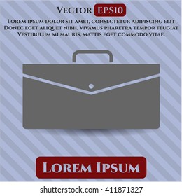 Icono de vector de maletín de negocios