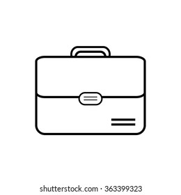 Business briefcase vector icon. Vector EPS 10