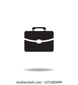 Business briefcase vector isolated icon, web design element