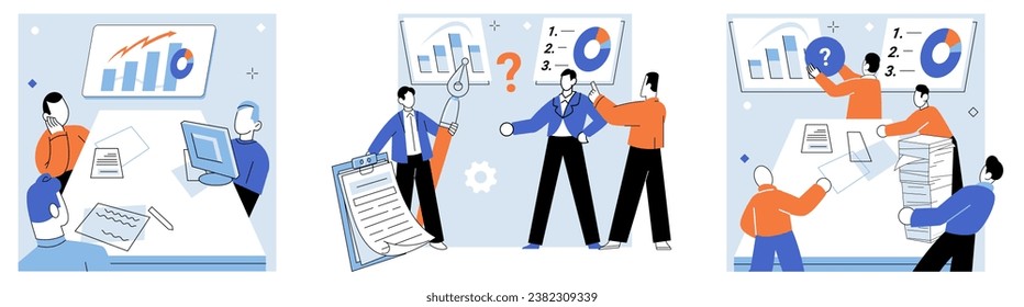 Business briefing vector illustration. Seminars offer platform for industry experts to share insights, best practices, and innovative approaches to business challenges The business course equipped