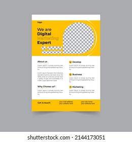 Business brochure annual report cover, modern brochure cover or flyer design. Leaflet presentation. Catalog with Abstract geometric background. Modern publication poster magazine, layout, template,