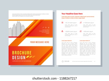 Business brochure, annual report, flyer, magazine, abstract background red cover size template a4. Corporate presentation, banner, color book