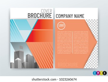 Business Brochure Background Design, Layout template in A4 size, vector illustration