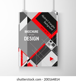Business brochure background. Layer template , vector