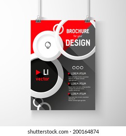 Business brochure background. Layer template , vector