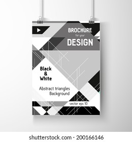 Business brochure background. Layer template , vector