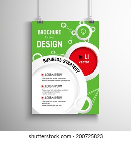 Business brochure background. Layer template , vector