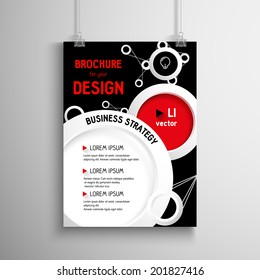 Business brochure background. Layer template , vector