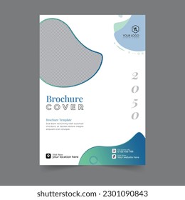 Business brochure cover annual report cover, book cover or flyer design. Leaflet presentation. Catalog with Abstract geometric background. Modern publication poster magazine, layout, template,