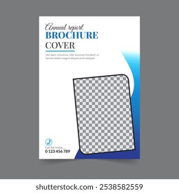 Capa do relatório anual da brochura do negócio, capa do livro ou design do folheto. Apresentação do folheto. Catálogo com fundo geométrico abstrato. Publicação moderna revista cartaz, layout, modelo,