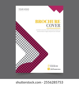 Business brochure cover annual report cover, book cover or flyer design. Leaflet presentation. Catalog with Abstract geometric background. Modern publication poster magazine, layout, template,