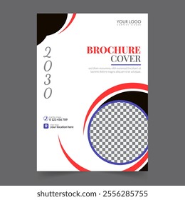 Business brochure cover annual report cover, book cover or flyer design. Leaflet presentation. Catalog with Abstract geometric background. Modern publication poster magazine, layout, template,