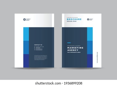 Business Brochure Cover Design or Annual Report and Company Profile Cover or Booklet and Catalog Cover 