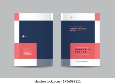 Business Brochure Cover Design or Annual Report and Company Profile Cover or Booklet and Catalog Cover 