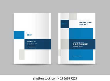 Business Brochure Cover Design or Annual Report and Company Profile Cover or Booklet and Catalog Cover 